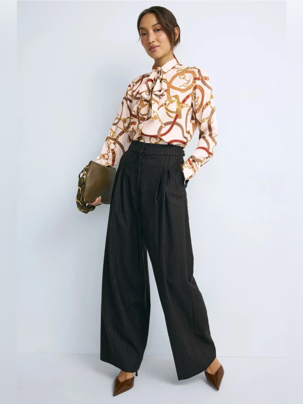 *Flawed RTR Ralph Lauren Kristy Equestrian Button down Blouse (0459) - Picture 4 of 10